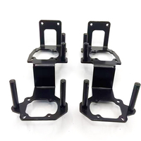 Accessoires de modification de voiture Support d'objectif de projecteur LED Cadre adaptateur pour 2024 Toyota Prado LC250 Support de projecteur matriciel LED