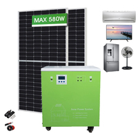 Système d'énergie solaire hors réseau WON-W1-1AP6000W 6KW, prêt à l'emploi, avec écran LCD pour entrepôt