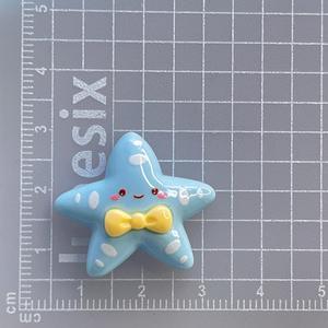 Accessoires en résine de taille moyenne faits à la main, colle crème, coque de téléphone avec clip à cheveux en fourrure d'animal, autocollants, série Océan Plage Mer - Product Image 4