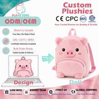 Sac à dos en peluche doux personnalisé mignon avec tissu PVC, coton et tissus variés pour enfants - Design licorne arc-en-ciel Halloween