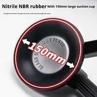 Ventouse triple robuste, grand lève-vitre en alliage d'aluminium, support de vide solide pour verre trempé