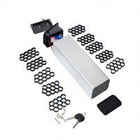 Caja de Batería Oculta ALX108 para Bicicleta Eléctrica, con Cierre Seguro y Acceso con Llave, Compatible con 36V-72V 18650/21700, Aleación de Aluminio, Directo de Fábrica, Premium