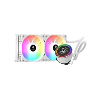Refroidisseur d'eau AIO pour CPU 240 mm, tête de pompe miroir ARGB, ventilateur hydraulique silencieux, refroidissement liquide pour PC de bureau, vente en gros directe usine