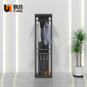 ชั้นวางเสื้อผ้าโลหะแบบแขวนสำหรับร้านค้าปลีกที่ทันสมัย ปรับแต่งได้ ขายส่งเฟอร์นิเจอร์ร้านเสื้อผ้าเหล็กสำหรับร้านค้าและโชว์รูม - Product Image 1