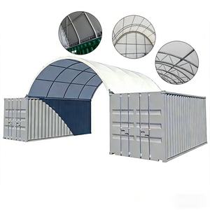 เต็นท์คลุมรถบรรทุกขนาด 20 ฟุต 40 ฟุต แบบเคลือบพีวีซี สำหรับจอดรถหรือเก็บของ - Product Image 6