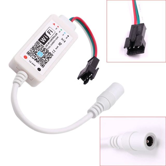 Pixel Wireless WiFi Smart Led Strip Controller DC12-24V Magic Home LED SPI Controller for Magic RGB LED Strip Light