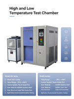 Choc thermique programmable pour chambre d'essai, testeur environnemental à changement de température rapide