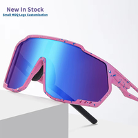 Nouveau design de lunettes de soleil polarisées pour hommes et femmes avec grand cadre carré et logo personnalisé pour cyclisme