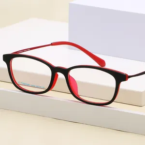 Готовые к отправке очки в розовой оправе титановые дужки оптическая пластиковая оправа квадратная оправа tr90 оптические очки