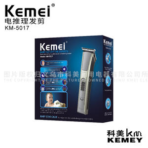 เครื่องตัดผมไฟฟ้า Kemei รุ่น KM-5017 ปรับความยาวได้ มอเตอร์แบบแปรงถ่าน ใช้ไฟได้สองระบบ 220-240V ตัวเครื่องทำจากพลาสติก - Product Image 1