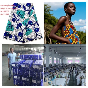 Nhà Máy Tốt 100% Bông Poplin Phong Cách Vải Tùy Chỉnh 80gsm Poly Sáp Phân Tán In Được Stamped Với Uganda Thiết Kế Cho Áo Sơ Mi & Túi Xách - Product Image 1