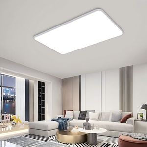 Hiện Đại Sang Trọng Nhà Thông Minh Chiếu Sáng Trần Cao Đèn Hình Chữ Nhật Treo Đèn <span class=keywords><strong>Led</strong></span> Với Nhôm Đèn Chùm Cho Phòng Khách - Product Image 1