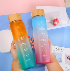 <span class=keywords><strong>Bouteille</strong></span> d'eau d'infusion de fruits en <span class=keywords><strong>verre</strong></span> dépoli 2025 Offre Spéciale 750ml 1l avec passoire à paille pour marqueur de temps - Product Image 5