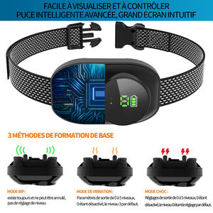 सुरक्षित रिचार्जेबल वाटरप्रूफ शॉक कंपन बीप कोई बार्किंग विरोधी बैकिंग कुत्ते कॉलर इलेक्ट्रॉनिक विरोधी कॉलर - Product Image 5