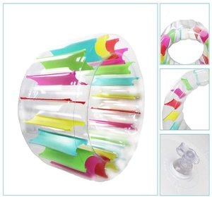 PVC bánh xe nước đồ chơi cho hồ bơi Inflatable Ride-on lăn <span class=keywords><strong>Float</strong></span> trong thiết kế đầy màu sắc - Product Image 4