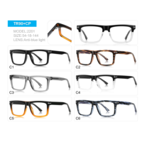 MORESE Monturas de Gafas con Filtro de Luz Azul para Hombre, Modelo 2201, Montura Completa, para Rostro Cuadrado, Entrega Rápida, Venta al por Mayor en Línea