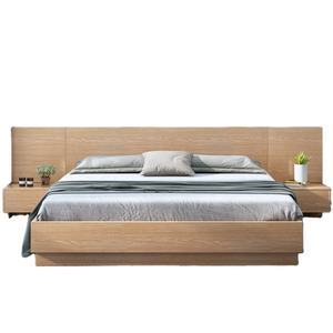 ชุดเตียงเด็กขนาดคิงไซส์สีชมพูพร้อมโครงไม้  ลิ้นชักเก็บของเมลามีน  หัวเตียง  เฟอร์นิเจอร์ห้องนอน  เตียงเด็กสไตล์โมเดิร์น - Product Image 1