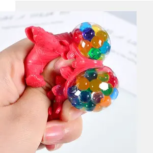 2022 Yicheng Bóng Chống Căng Thẳng Tùy Chỉnh Tpr Squishy Khủng Long Hình Động Vật Đồ Chơi Bóng Bóp Khủng Long Nho Bóp Bóng Fidget Đồ Chơi