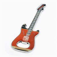 Ouvre-bouteille magnétique, souvenirs personnalisés, en forme de guitare, badge rond en métal, badge de bar, pour réfrigérateur de bière, 2020 unités