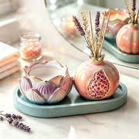 Moule en silicone YS Creative pour brûleur d'encens et vase grenade, pot de fleurs DIY, ornement fait main, style moderne et minimaliste