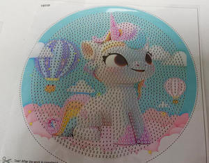 Dessin animé <span class=keywords><strong>licorne</strong></span> bricolage <span class=keywords><strong>diamant</strong></span> peinture Kit rond encadré cristal Art Puzzle pour enfants Animal <span class=keywords><strong>diamant</strong></span> peinture - Product Image 4