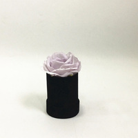 Mini Flower Flannelette Round Single Flower Box Cylinder Gift Box