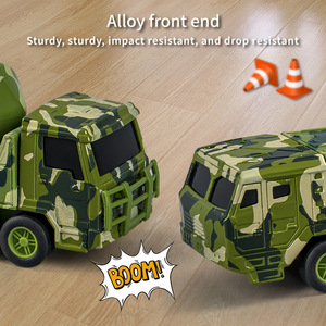 Nouveau modèle de véhicules militaires à inertie en alliage, jouet de simulation <span class=keywords><strong>camouflage</strong></span> pour enfants, cadeaux pour garçons - Product Image 4