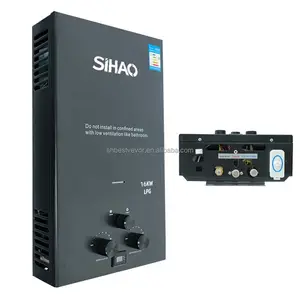 SIHAO-6LRSQ Commercial commercial use Water Flow and Temperature Control LPG Gas Water Heater For Bathroom