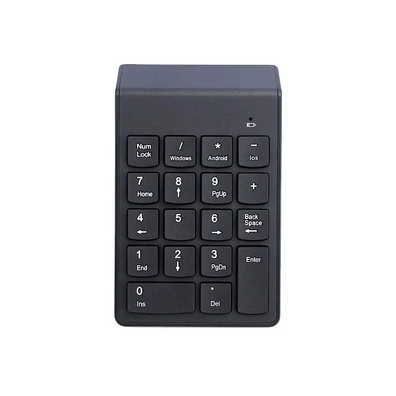 Ultra-Thin Bluetooth Numeric Keyboard Mini Wired USB Keypad with Bluetooth Function Fashion Style Korean Portuguese Languages