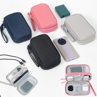 Tas Penyimpanan Digital Multifungsi Organizer Perjalanan Portabel Kantong Aksesori Elektronik Kabel USB U Disk
