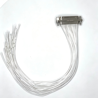 Connecteur aviation femelle rectangulaire haute densité J30J-37ZKP, prise à souder 37 broches pour unités de contrôle et de test aérien