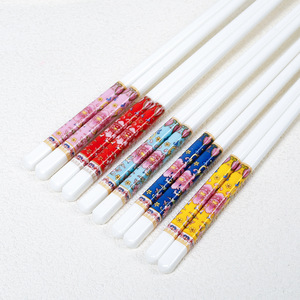 Palillos de Cerámica Esmaltada, Porcelana de Jingdezhen, Resistentes a Altas Temperaturas, Cubiertos Duraderos para Adultos, Estilo Primavera 2026 - Product Image 1