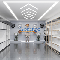 Connexion en une étape Fournisseur d'équipement de lavage de voiture Stadium Detailing Arrow Roof Lighting Showroom