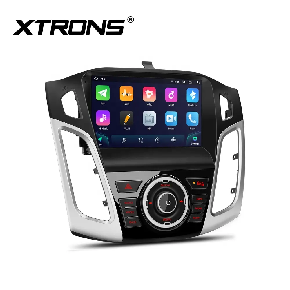 XTRONS9インチ2.5DIPSタッチスクリーンAndroidDSPカーオーディオシステム、ワイヤレス有線CarPlay4Gを搭載したフォードフォーカス用