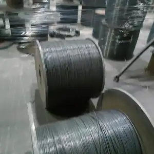 Cuerda de alambre de acero resistente al desgaste redonda cuadrada de cuerda torcida galvanizada/sin galvanizar