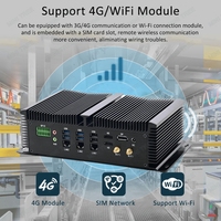 PC industriel sans ventilateur Ultra 7 150U 8COM 3*2.5G LAN, processeur I7 1255U I5 1235U 4.7MHz 12e/13e génération, DDR5, M.2 NVMe, ordinateur embarqué en stock