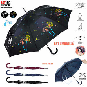 ร่มขายส่งแบบยาว, โพลีเอสเตอร์, 8 ซี่โครง, คละสี, รุ่นกันฝน รุ่น 1817 - Product Image 1