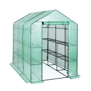 Mini <span class=keywords><strong>invernadero</strong></span> portátil para exteriores, casa verde de plástico PE y <span class=keywords><strong>PVC</strong></span> a prueba de lluvia, de bajo coste, para jardín y casa - Product Image 1