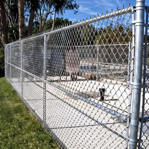 Recinzione a Maglie Concatenate Rivestita in PVC, Recinzione per Animali Domestici, Rete Metallica a Maglia Romboidale, Pannelli a Maglie Concatenate - Product Image 2