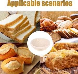 Cesta de prueba de pan, cesta de ratán larga ovalada redonda, Banneton, prueba de masa de pan, cesta de ratán con forro de lino - Product Image 6