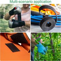 Sangles auto-agrippantes double face en nylon, colorées, réutilisables, résistantes à la chaleur et écologiques, pour le regroupement de câbles