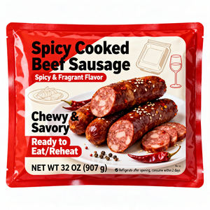 Bolsa Retortable Personalizada con Impresión en Huecograbado, de Alta Barrera, Sellado al Vacío, Resistente al Calor, para Envasado de Salchichas de Cerdo Especiadas - Product Image 4