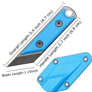 Couteau de poche pliant en acier inoxydable HK SS134 D2, manche G10, personnalisable OEM/ODM, garantie 1 an, idéal pour le camping et le bricolage - Product Image 1