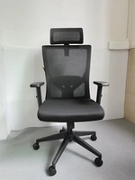 Chaise d'appoint en tissu de belles couleurs personnalisées de couleur noire fauteuil pivotant à base inclinable en douceur avec appuie-tête chaise de bureau