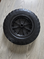 Roue de brouette Maxtop de haute qualité, pneus en mousse PU 14 pouces 3.50-8, pour chariot à main et chariot à outils, 350-8