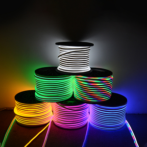 Giá bán buôn <span class=keywords><strong>RGB</strong></span> dây đèn SMD2835 12V ngoài trời trang trí không thấm nước Flex <span class=keywords><strong>Led</strong></span> Neon ánh sáng - Product Image 1