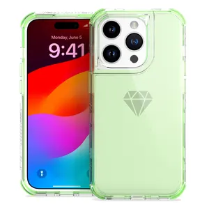 Wholesale 3 In 1 Translucent TPU Hard PC Shockproof Cell Phone Case For Redmi 12C 12 Note 11 Pro