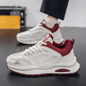 Plantillas gruesas para hombre, venta al por mayor de fábrica, transpirables, estilo casual para caminar al aire libre, zapatillas deportivas. - Product Image 4