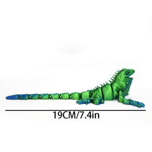 Statue d'iguane articulée imprimée en 3D pour la décoration intérieure et les cadeaux de fêtes/événements, avec animaux et dinosaures - Product Image 2