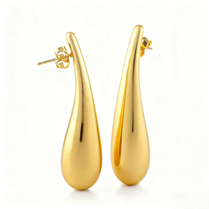 <span class=keywords><strong>Orecchini</strong></span> pendenti da donna Kinnear Wate lunghi realizzati in ottone placcato in oro 18K gioielli da donna alla moda <span class=keywords><strong>orecchini</strong></span> da <span class=keywords><strong>disegno</strong></span> a filo pendenti - Product Image 2